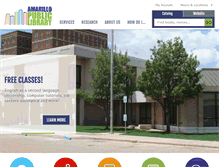 Tablet Screenshot of amarillolibrary.org